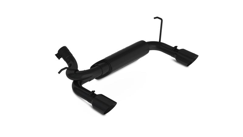 MBRP 07-14 Jeep Wrangler/Rubicon 3.6L/3.8L V6 Axle-Back Dual Rear Exit Black Performance Exhaust Sys - Image 3