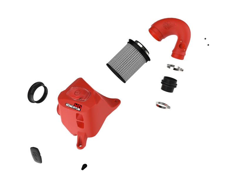 aFe 15-25 Toyota Hilux L4-2.4/2.8L (td) Momentum HD Cold Air Intake System Red w/ Pro DRY S Filter - Image 2