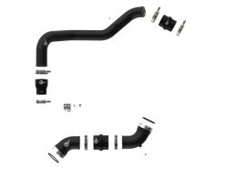 Alternative view of aFe 06-10 GM Diesel Trucks V8 6.6L BladeRunner Aluminum Hot & Cold Charge Pipe Kit - Black