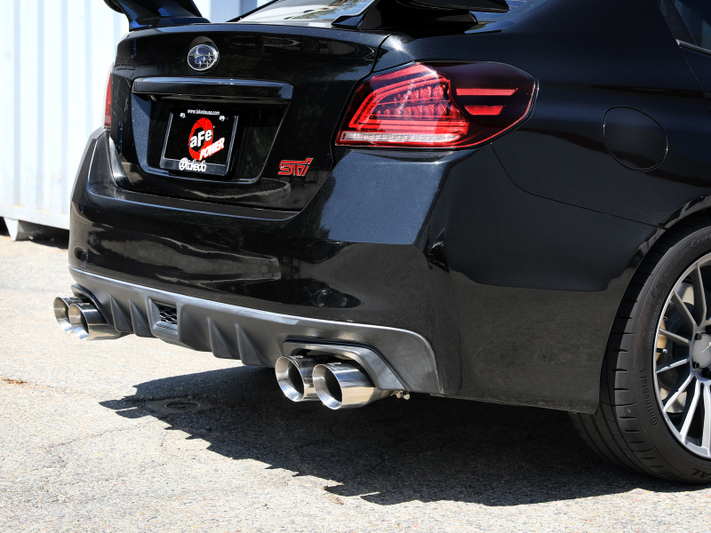 aFe Subaru WRX/STi 15-21 H4-2.0/2.5L Takeda 3in to 2-1/2in Stnlss Cat-Back Exhaust w/ Polished Tip - Image 4