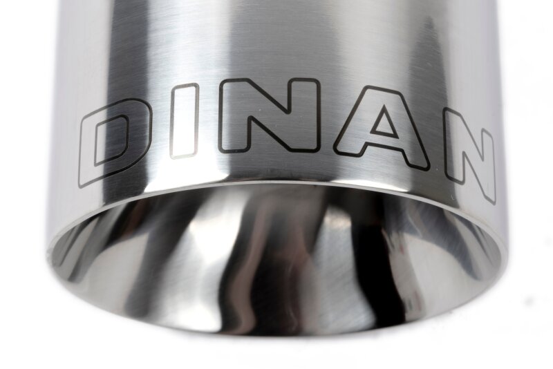 Dinan Double-Walled 4in Clamp-On Exhaust Tip - Polished - 4in Outlet / 2.5in Inlet - Image 2