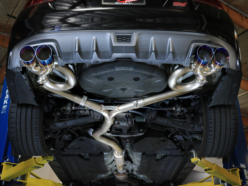 aFe Subaru WRX/STi 15-21 H4-2.0/2.5L Takeda 3in to 2-1/2in Stnlss Cat-Back Exhaust w/ Blue Flame Tip - Image 7