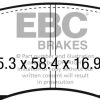 EBC 2018+ Subaru Crosstrek Redstuff Front Brake Pads