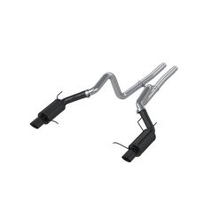 Alternative view of MBRP 11-14 Ford Mustang GT 5.0L 3in Cat Back Dual Split Rear Street Version 4in Tips - Black
