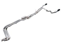 AWE Tuning 2025+ RAM 1500 3.0TT Rebel 0FG Cat-Back Exhaust w/ Diamond Black Tips - Image 8