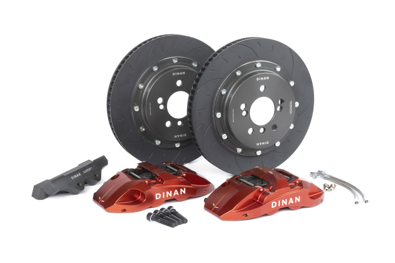 Dinan 15-18 BMW M3 Front Big Brake Kit - 370x32mm 4 Piston - Red