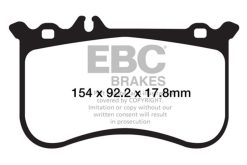 Alternative view of EBC 10-11 Mercedes-Benz CL550 5.5 AMG Sport Pkg Yellowstuff Front Brake Pads