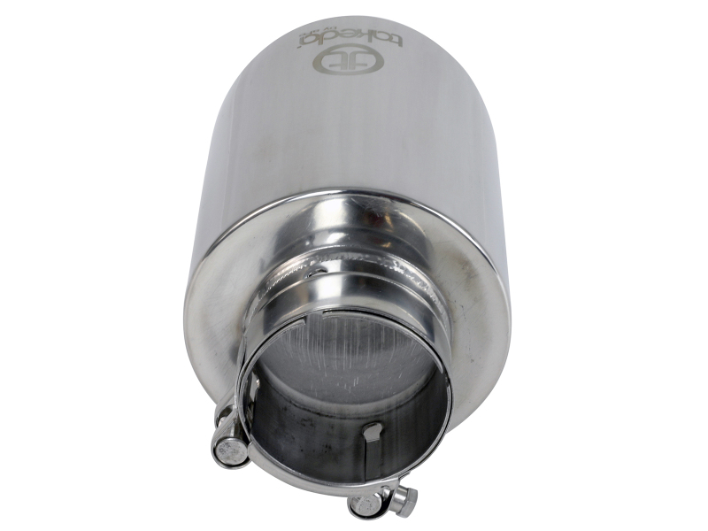 aFe Takeda Universal Exhaust Tip 2-1/2 IN Inlet x 4-1/2 IN Outlet x 7 IN L- Polished - Image 3
