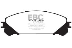 Alternative view of EBC 15+ Lexus NX200t 2.0 Turbo Yellowstuff Front Brake Pads