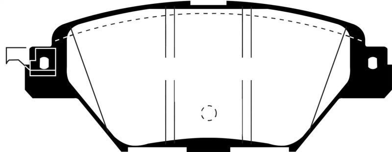 EBC 16-18 Mazda CX-9 Yellowstuff Rear Brake Pads - Image 2
