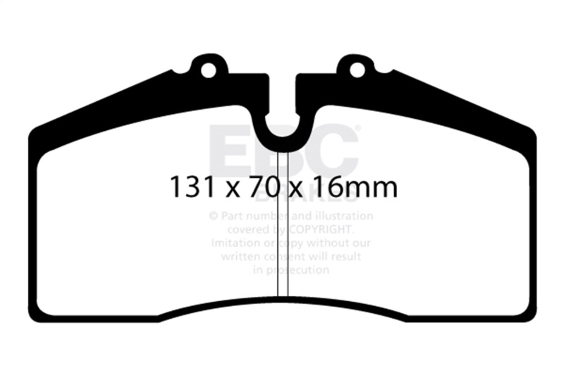 EBC 05+ Ford Saleen Mustang Brembo front calipers Bluestuff Front Brake Pads - Image 2