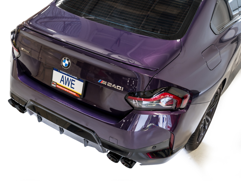 AWE Tuning 22-26 BMW M240i (G42) Touring Edition Exhaust - Diamond Black Tips - Image 12