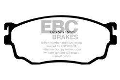 Alternative view of EBC 03-04 Mazda Protege 2.0 Turbo (Mazdaspeed) Yellowstuff Front Brake Pads