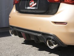 aFe Takeda Cat-Back Exhaust System Infiniti Q50 14-15 V6-3.7L- Polished Tip - Image 3