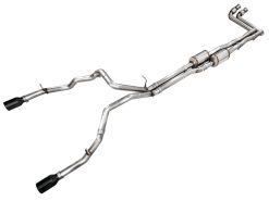 AWE Tuning 25+ RAM 1500 3.0TT 0FG Cat-Back Touring Exhaust - Diamond Black Tips