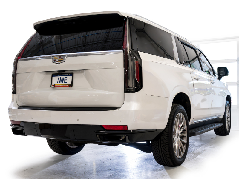 AWE Tuning 2021+ Cadillac Escalade 6.2L ESV 0FG Dual Exit Exhaust System (Reuses OE Tips) - Image 9