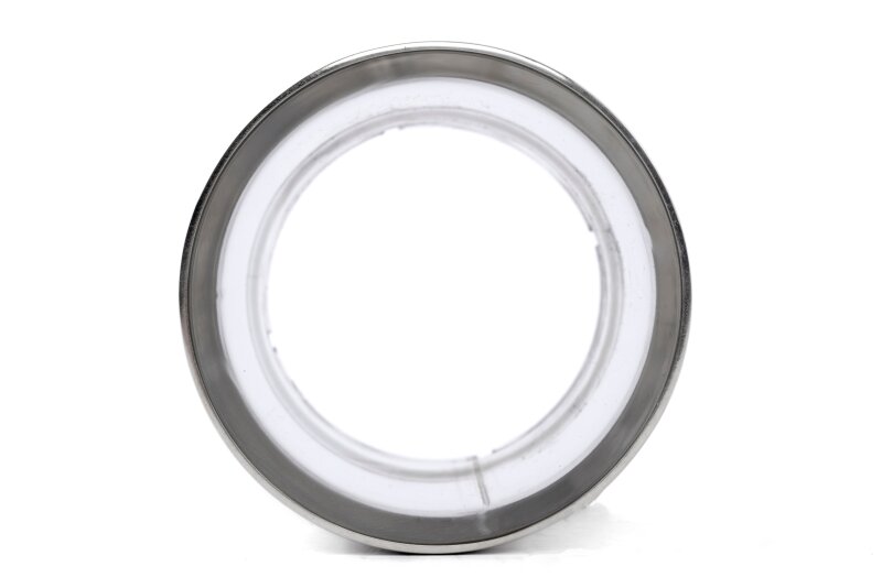 Dinan Double-Walled 4in Clamp-On Exhaust Tip - Polished - 4in Outlet / 3.25in Inlet - Image 2