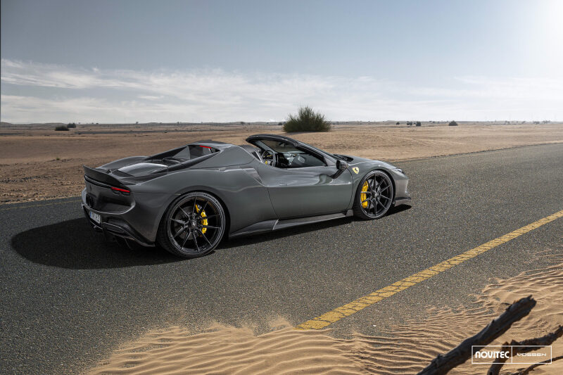 Vossen x Novitec NF10 21x9.5in - 5x114.3 BP - ET38 - Gloss Black Ferrari 296 Front Wheel - Image 4