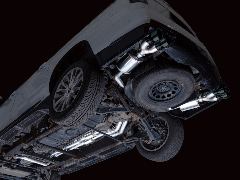 AWE Tuning 2021+ Cadillac Escalade 6.2L 0FG Dual Exit Exhaust System w/ 5in Diamond Blk Tips - Image 5