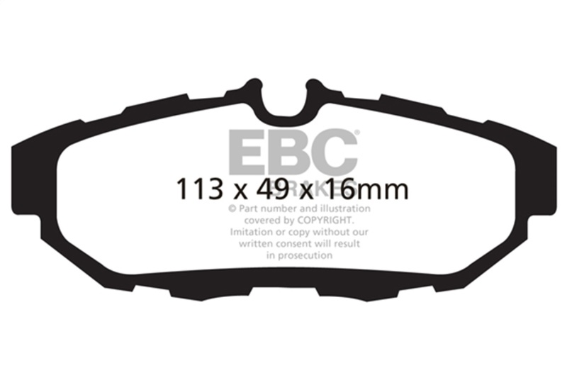 EBC 10-14 Ford Mustang 5.0 Bluestuff Rear Brake Pads - Image 2