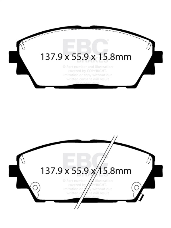 EBC 2019+ Mazda 3 (BP) 2.5L Greenstuff Front Brake Pads