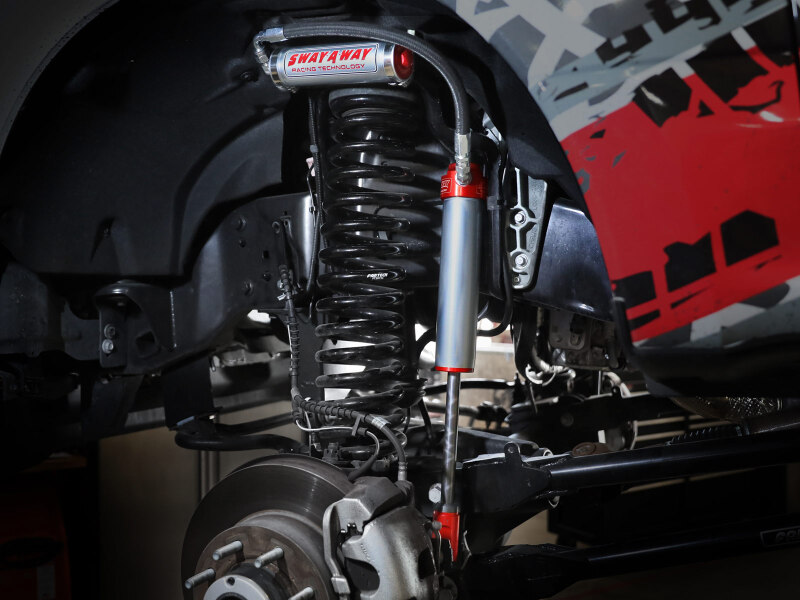aFe Sway-A-Way 2.5 Front Shock Kit w/Remote Reservoirs for 0-1.5 IN Lifts Ford F-250/F-350 17-24 4WD - Image 5