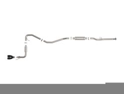 Alternative view of aFe POWER Takeda 2.5in 304 SS Cat-Back Exhaust w/ Black Tips 22-25 Honda Civic L4-2.0L