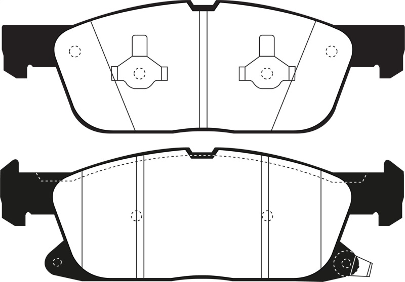 EBC 2016+ Lincoln Continental (10th Gen) 2.7L Twin Turbo Yellowstuff Front Brake Pads - Image 2