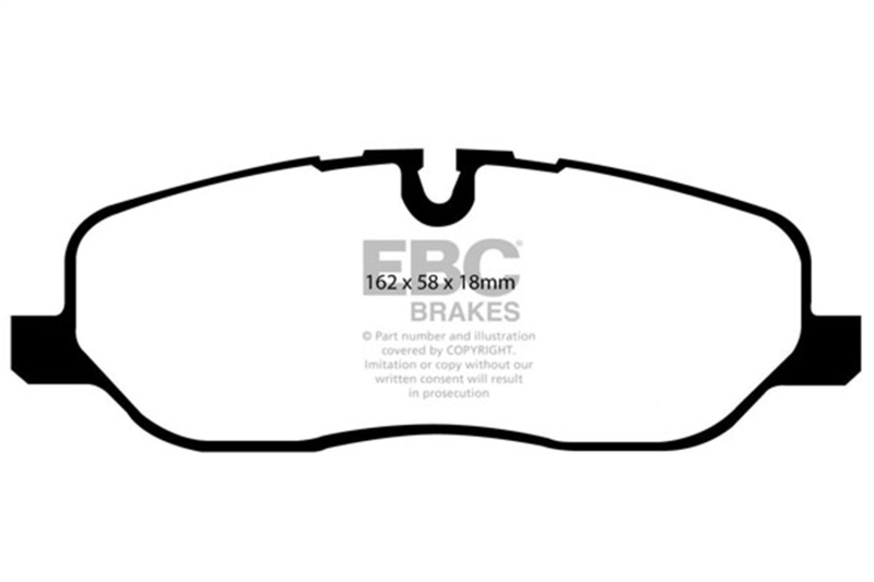 EBC 05-10 Land Rover LR3 4.4 Yellowstuff Front Brake Pads - Image 2
