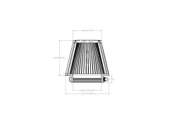 aFe POWER Universal Clamp-On Air Filter w/ D2 Dura-Dry Media - 4in F x 6in B x 4in T x 5in H - Image 6