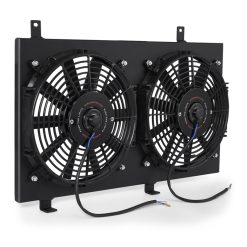Alternative view of Mishimoto 04-08 Mazda RX8 Aluminum Fan Shroud Black