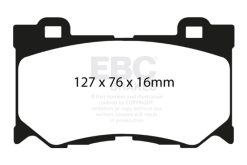 EBC Racing 09-12 Nissan 370Z RP-1 Race Front Brake Pads - Image 5