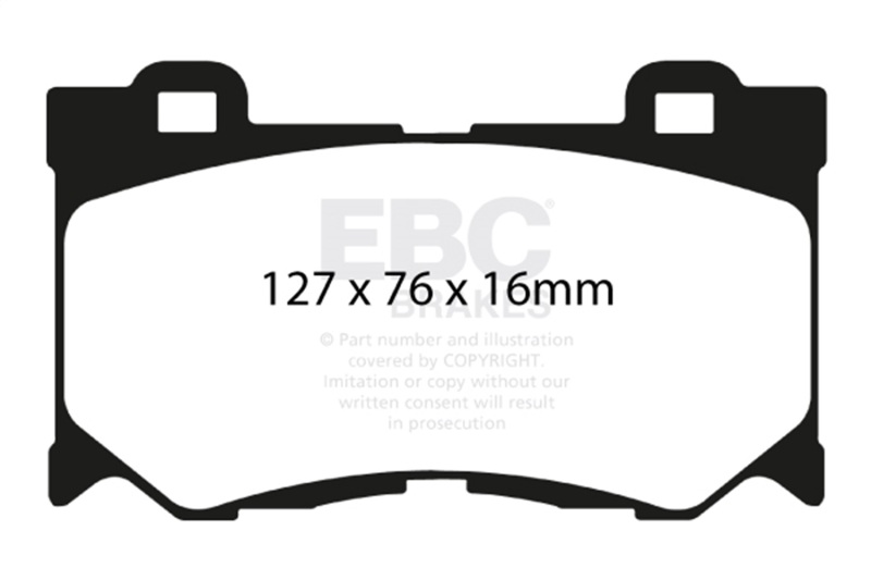 EBC 08-13 Infiniti FX50 5.0 Redstuff Front Brake Pads - Image 2