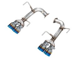 Alternative view of AWE Tuning 22-26 Subaru WRX Track Edition Axle-Back Exhaust - Vapor Blue Tips
