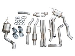 AWE Tuning 2021+ Cadillac Escalade 6.2L ESV 0FG Dual Exit Exhaust System w/ 5in Chrome Silver Tips - Image 18
