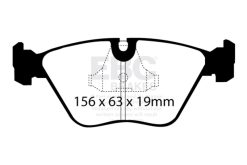 Alternative view of EBC 92-95 BMW M3 3.0 (E36) Yellowstuff Front Brake Pads