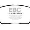 EBC 08-09 Hyundai Azera 3.3 Yellowstuff Front Brake Pads