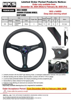 Alternative view of HKS STEERING WHEEL NARDI SPORTS 34DEEP
