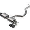 Borla 22-25 Volkswagen Golf R S-type Cat-Back Exhaust - Dual 4.5in Black Chrome Tips