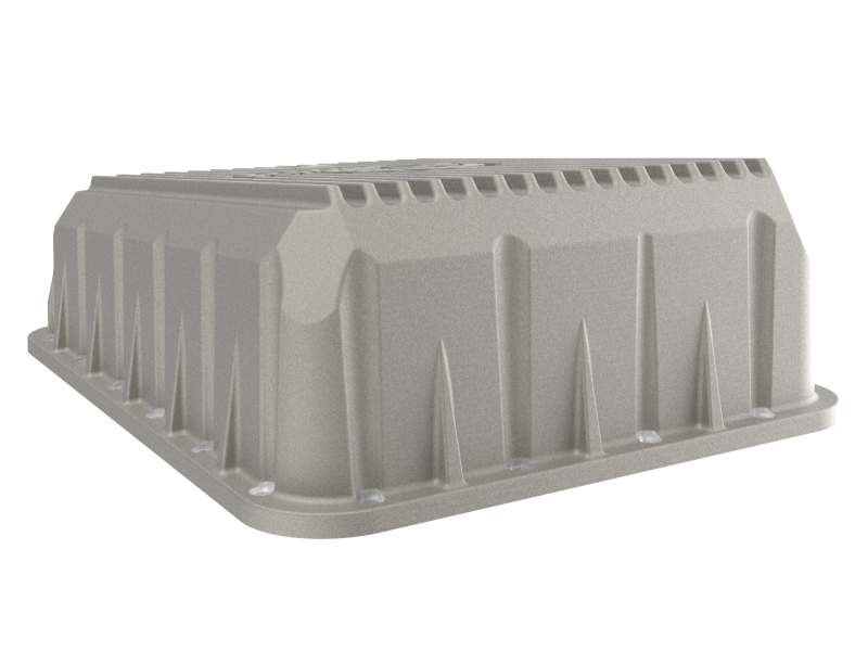 aFe POWER Street Series Transmission Pan Raw w/ Machined Fins RAM 3500 13-24 (AS69RC Transmission) - Image 4