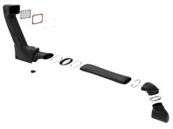 Alternative view of aFe POWER Dynamic Air Scoop D.A.S Snorkel for 20-26 Jeep Gladiator Mojave V6-3.5L
