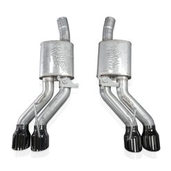 Alternative view of Stainless Works 22-25 Cadillac CT5-V Blackwing Axle Back Exhaust - Black Chrome Tips