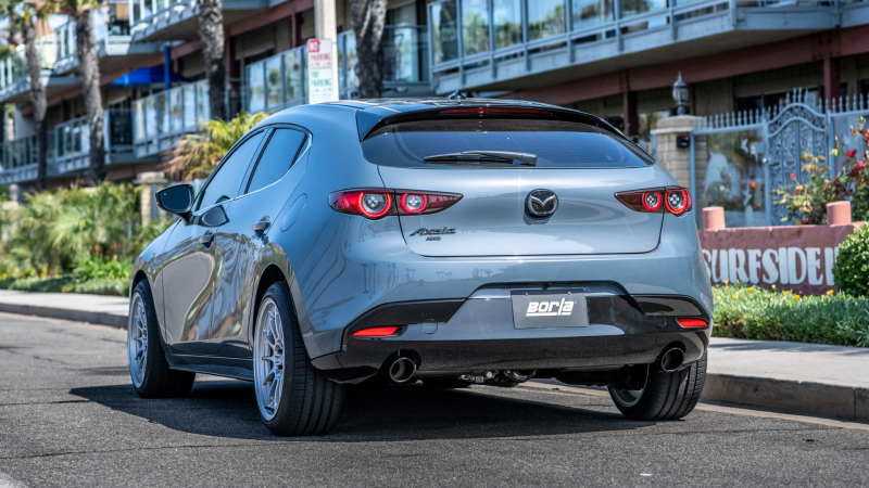 Borla 19-21 Mazda 3 Hatchback 2.0/2.5L NA S-Type Axle-back Black Chrome Tips - Image 5