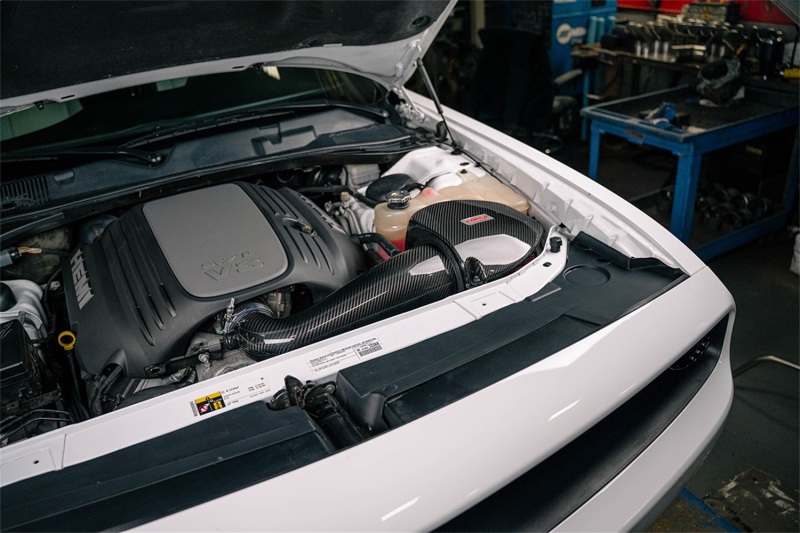 Corsa 11-23 Dodge Challenger/Charger 5.7L V8 Carbon Fiber Open Element Air Intake - Dry - Image 4