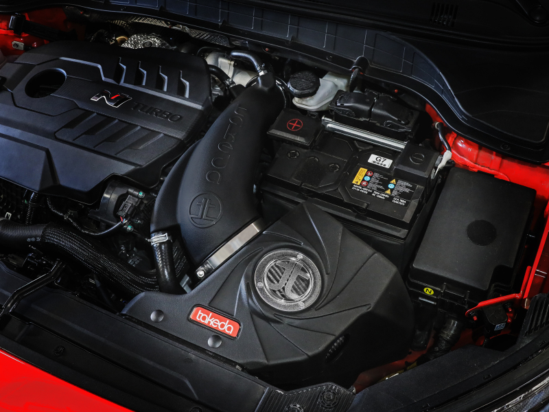 aFe 22-23 Hyundai Kona N L4 2.0L(t) Takeda Momentum Cold Air Intake System w/ Pro DRY S Filter - Image 9