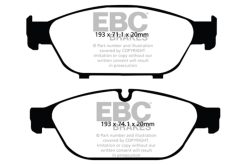 Alternative view of EBC 12+ Audi A6 Quattro 3.0 Supercharged Redstuff Front Brake Pads