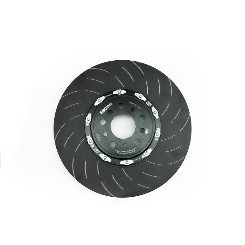 EBC Racing 11-21 Jeep Grand Cherokee 6.4L / 2018+ Dodge Durango SRT 2 Piece SG Racing Front Rotors - Image 2