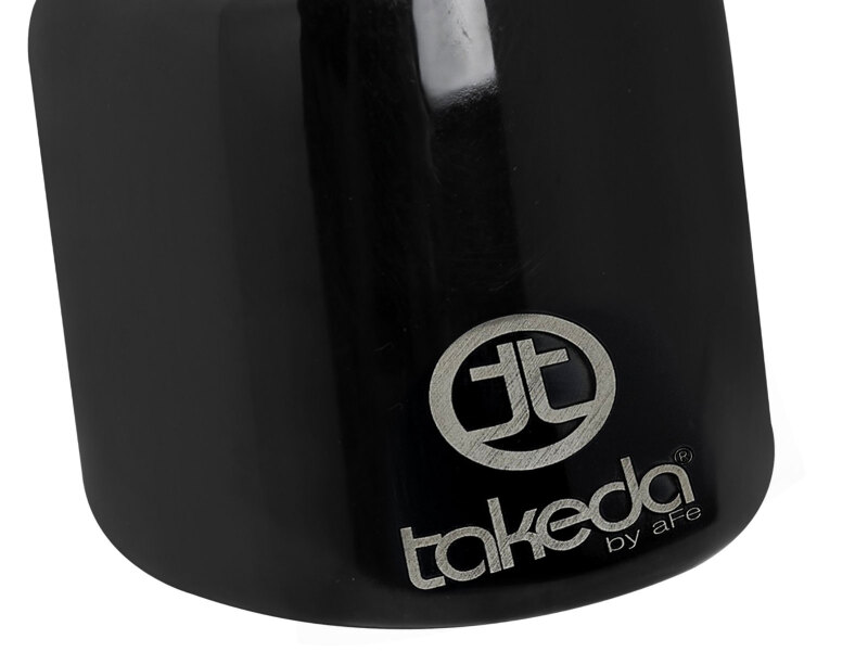 aFe Takeda Universal Exhaust Tip 2-1/2 IN Inlet x 4 IN Outlet x 6 IN L- Black - Image 5
