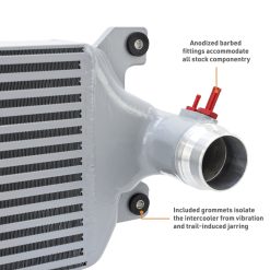 Mishimoto 2024+ Toyota Tacoma Performance Intercooler - Silver - Image 4