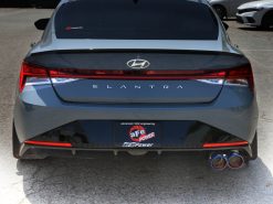 aFe Takeda Axle-Back Exhaust System Hyundai Elantra N Line 21-25 L4-1.6L- Blue Flame Tip - Image 4